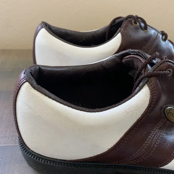 FootJoy Mens FJ Originals Golf 45516 Brown White Saddle Shoes Size 11.5