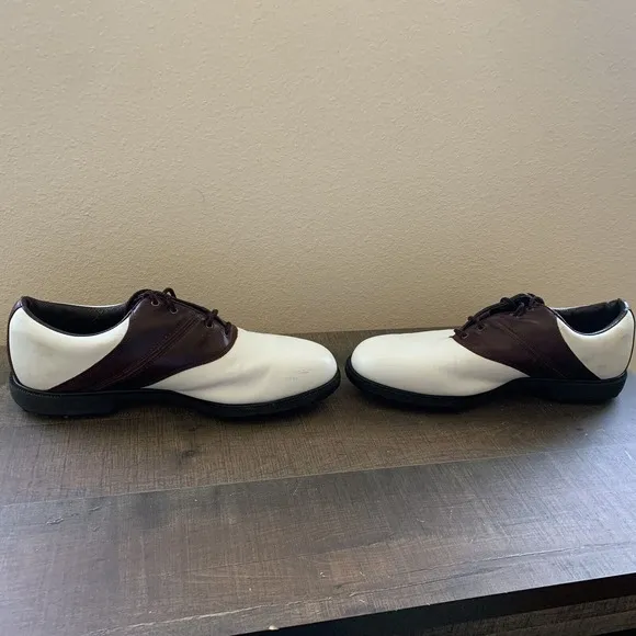 FootJoy Mens FJ Originals Golf 45516 Brown White Saddle Shoes Size 11.5