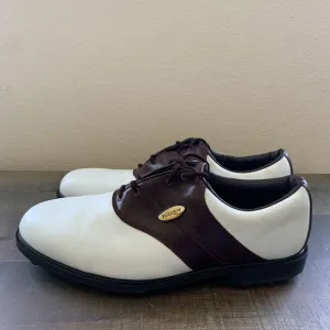 FootJoy Mens FJ Originals Golf 45516 Brown White Saddle Shoes Size 11.5