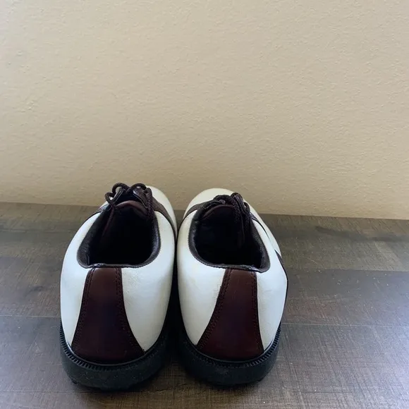 FootJoy Mens FJ Originals Golf 45516 Brown White Saddle Shoes Size 11.5