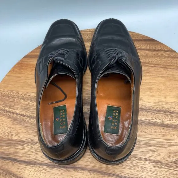Foster Rainey Oxfords Mens Size 10 M Black Leather Dress Shoes Split Toe Spain
