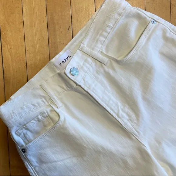 FRAME - Le Palazzo Crop Jeans - Au Natural | Size 27
