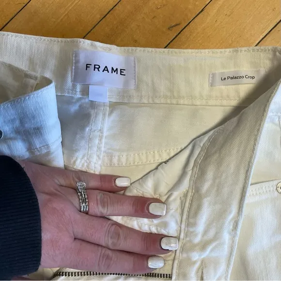 FRAME - Le Palazzo Crop Jeans - Au Natural | Size 27