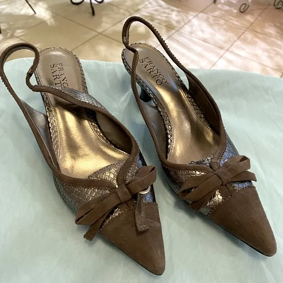 FRANCO SARTO KITTEN HEELS