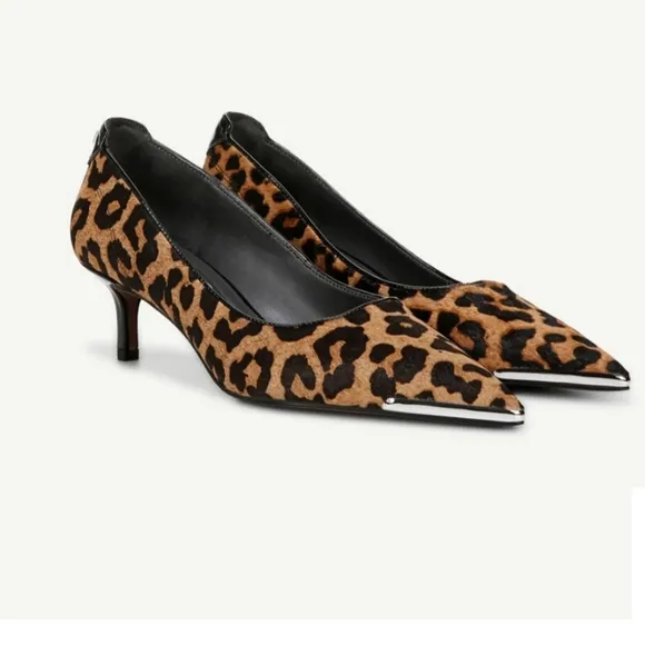 Franco Sarto - Leopard Pumps - Womens - Size 10 - 2&quot; Heels