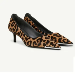 Franco Sarto - Leopard Pumps - Womens - Size 10 - 2&quot; Heels