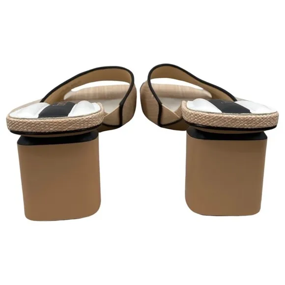 Franco Sarto Linley Slide Sandal in Natural Size 9.5 NEW