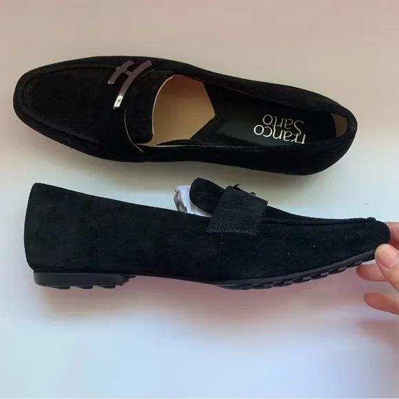 Franco Sarto Petola Suede Slip On Loafers Sz 7.5M
