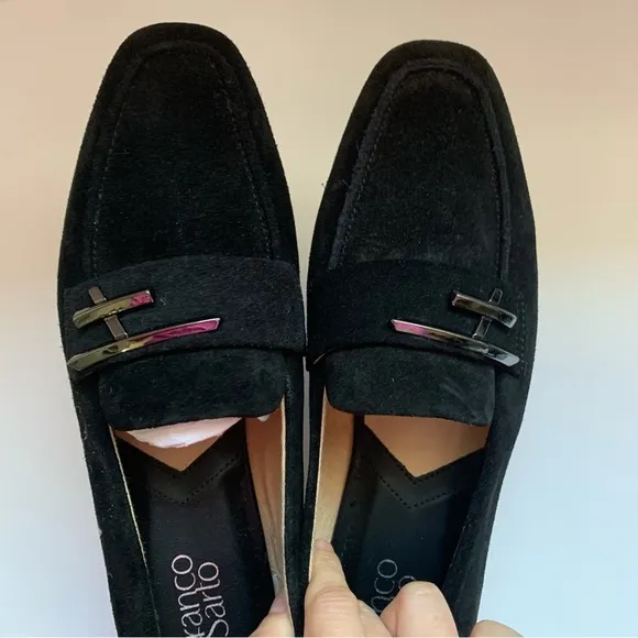 Franco Sarto Petola Suede Slip On Loafers Sz 7.5M