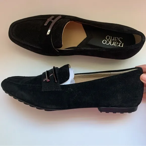 Franco Sarto Petola Suede Slip On Loafers Sz 7.5M