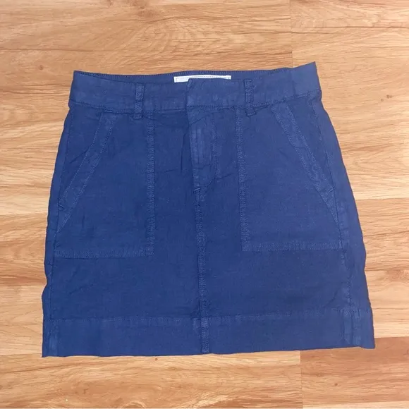 FRANK AND EILEEN Blue Jameson Skirt