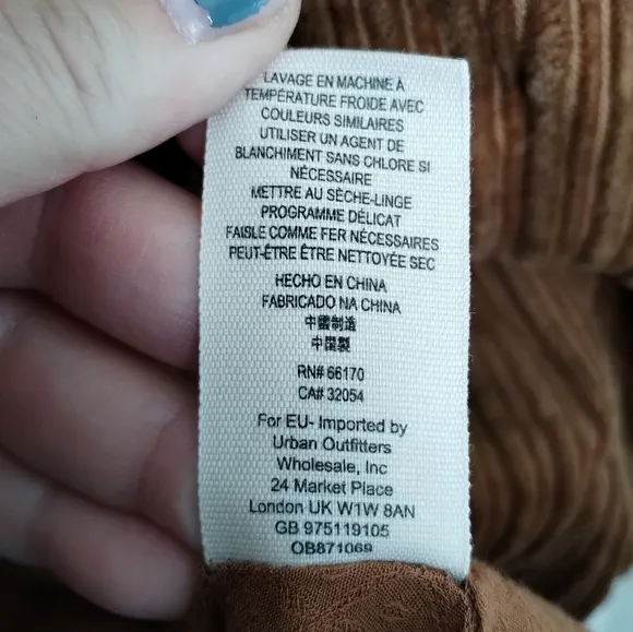 Free People Abbey Road  Corduroy Duster Coat Cedar Size Medium