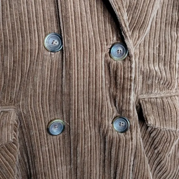 Free People Abbey Road  Corduroy Duster Coat Cedar Size Medium