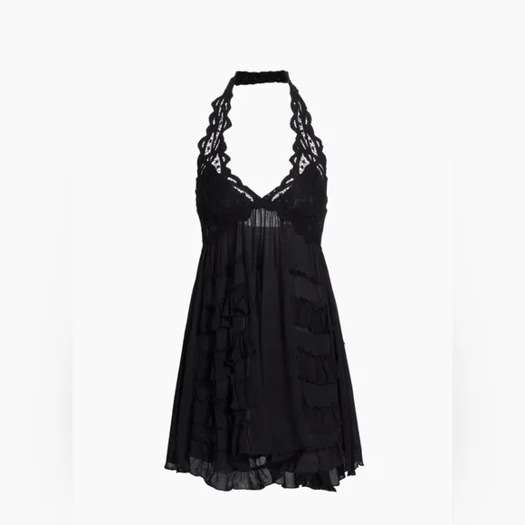 Free People Adella Halter Slip Dress Size M