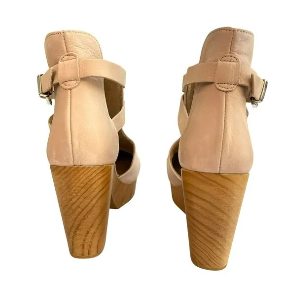 Free People Blush Cedar Clogs Leather Size EU 38 US 8