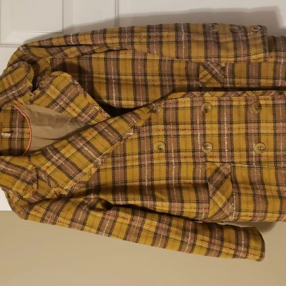 Free People Ciao B Plaid Coat