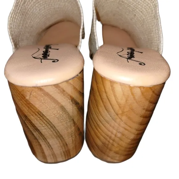 Free People Claudia Crotchet Clog Natural color