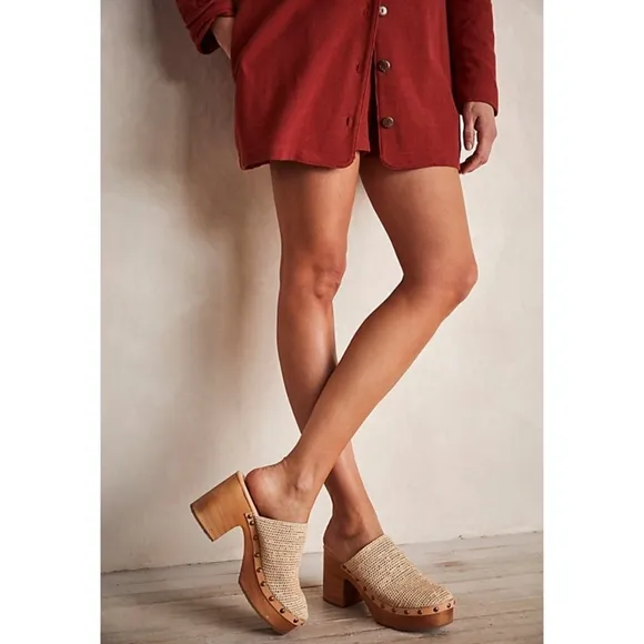 Free People Claudia Crotchet Clog Natural color