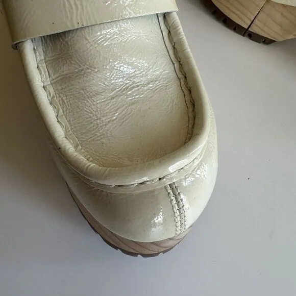 Free‎ People Corbin Platform Loafer Mule Clogs Y2K Patent Leather 8.5 39 Block