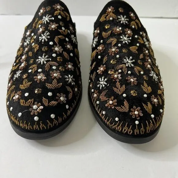 Free people Cosmic Loafer Mules black Sz 37