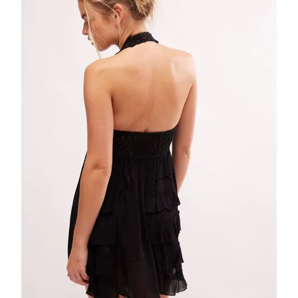 FREE PEOPLE FP One Adella Halter Slip / Black
