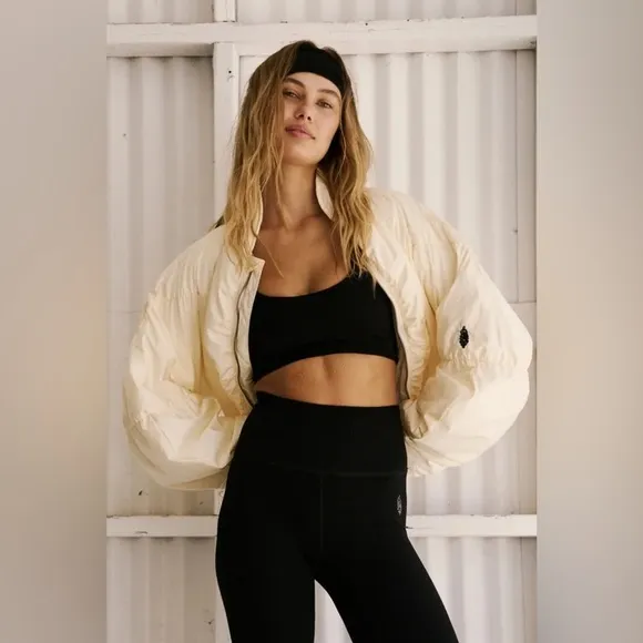 Free People Glitz Blitz Bomber Jacket NWOT