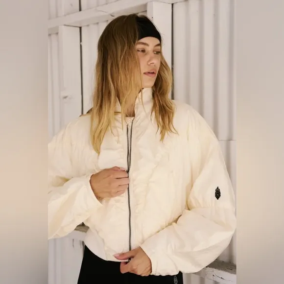 Free People Glitz Blitz Bomber Jacket NWOT