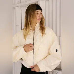 Free People Glitz Blitz Bomber Jacket NWOT