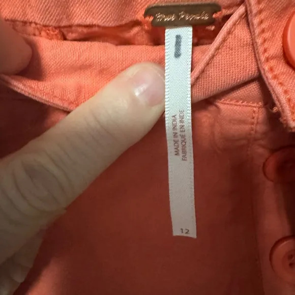 Free People High Street Trouser Shorts Size 12 Retail $98 NWOT