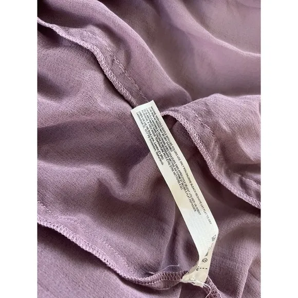 Free People Intimately Icing On Top Ruffle Sheer‎ Slip Maxi Skirt Small