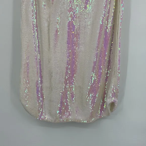 Free People Intimately Opal Iridescent Sequin Slip Mini Dress