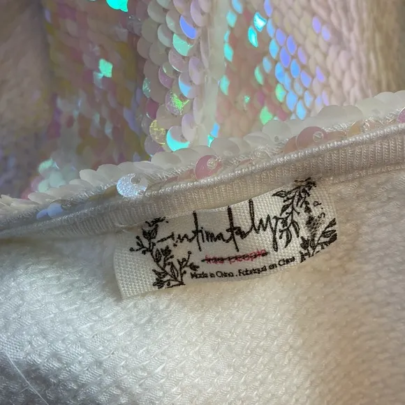 Free People Intimately Opal Iridescent Sequin Slip Mini Dress