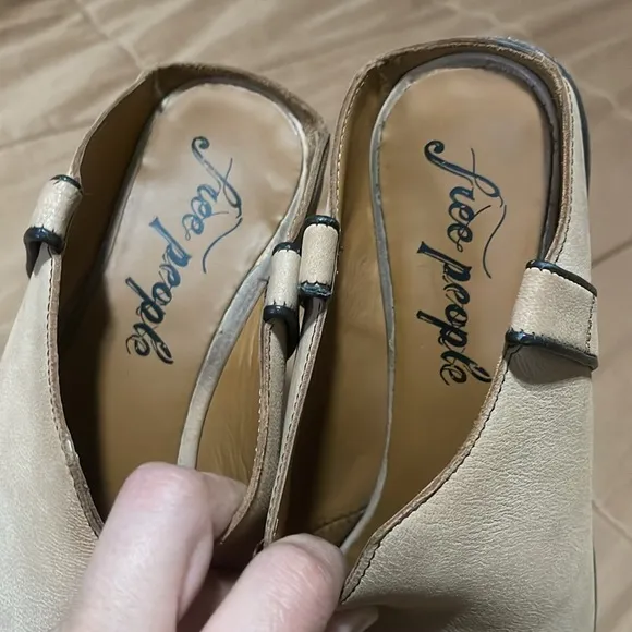 Free People Marfa Western Mules / Sand Dollar Cowboy BootieClog