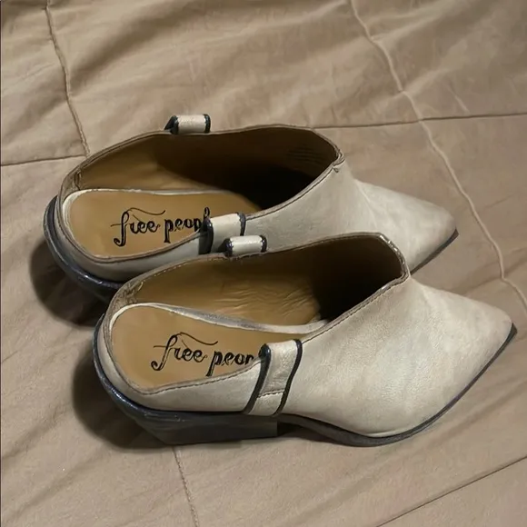 Free People Marfa Western Mules / Sand Dollar Cowboy BootieClog