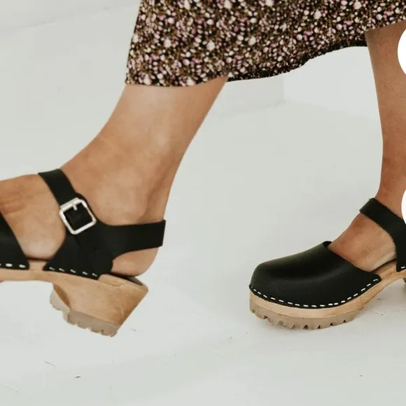 Free People MIA Freja Clog-Black Size 39