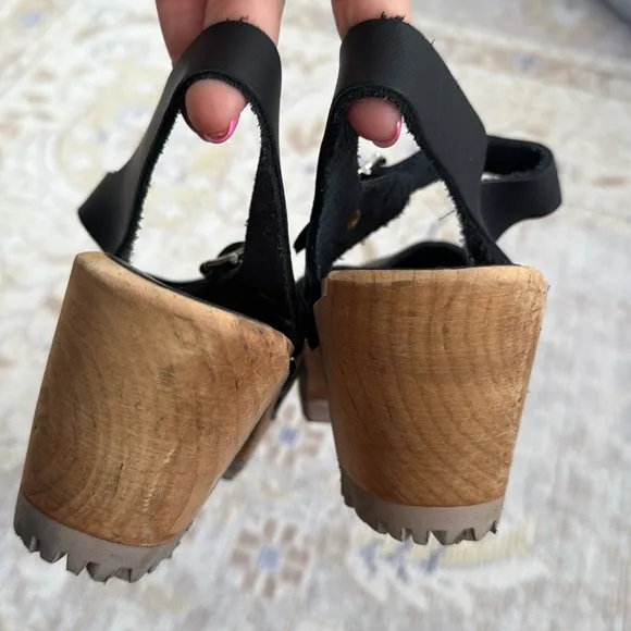 Free People MIA Freja Clog-Black Size 39