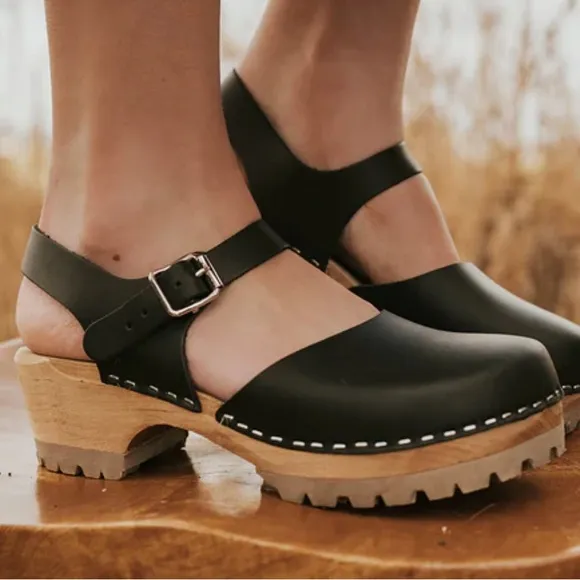 Free People MIA Freja Clog-Black Size 39