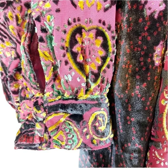 Free People Mirror Mirror Velvet Mini Dress