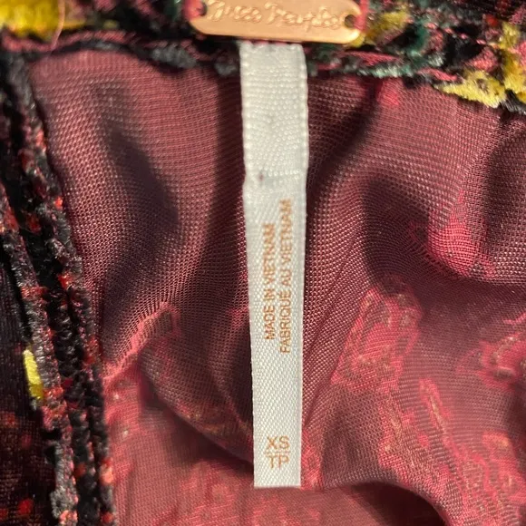 Free People Mirror Mirror Velvet Mini Dress