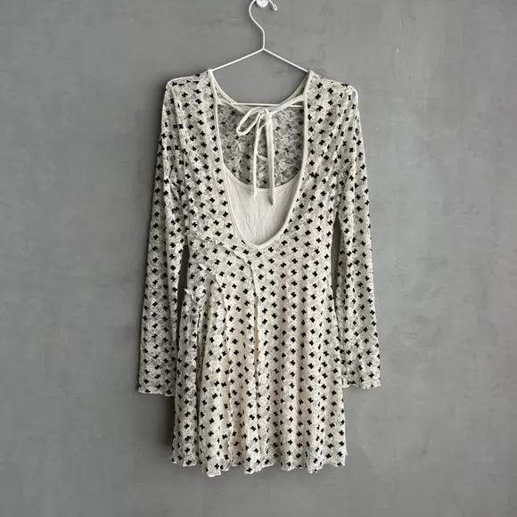 FREE PEOPLE Sheer Delight Mini Dress