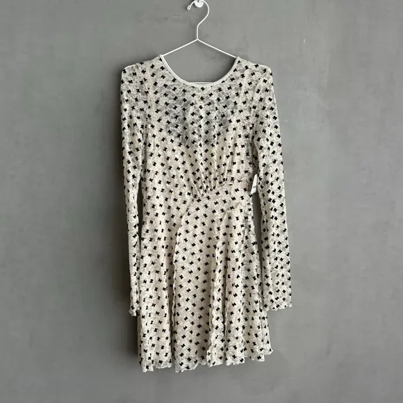 FREE PEOPLE Sheer Delight Mini Dress