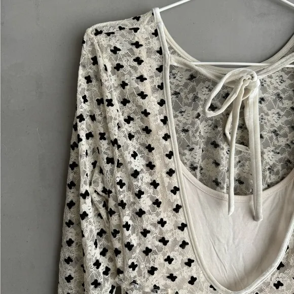 FREE PEOPLE Sheer Delight Mini Dress