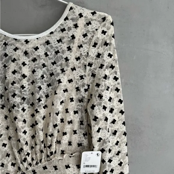 FREE PEOPLE Sheer Delight Mini Dress