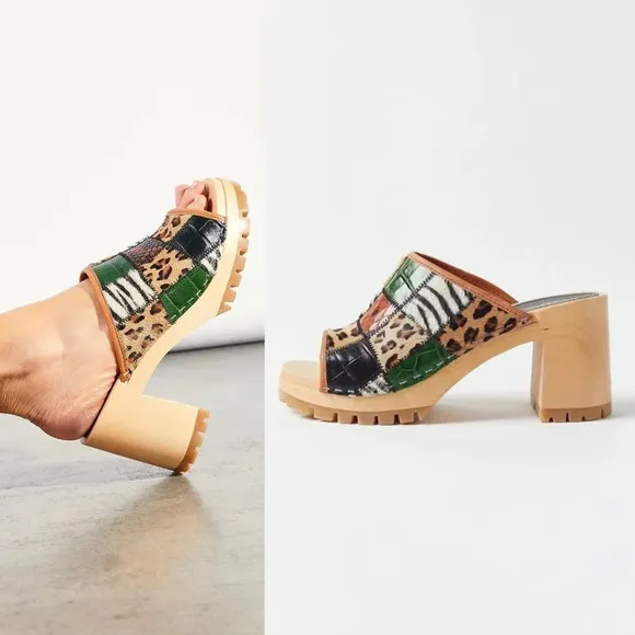 Free People Swedish Hasbeens Jungle Mule Clogs Size 8 NWOT $350