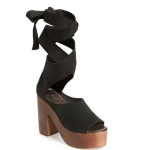 Free People Touch the Sky Clog In Dark Green Size 39