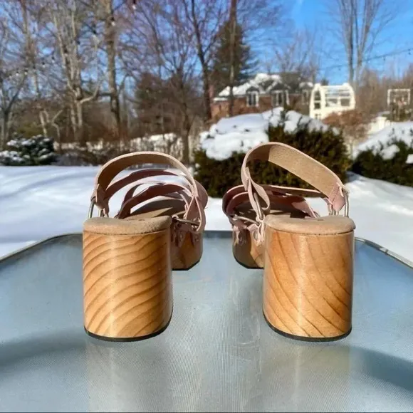 Free People Virgo Switchback Sandals Platform Wood Clog