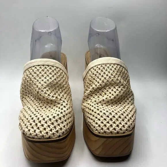Free People Walk On Wood Platform Clogs EU 39 / US 9