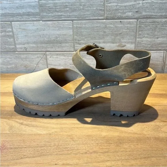 Free People x MIA Abby Clog Ivory and Olive EU 41 US 11