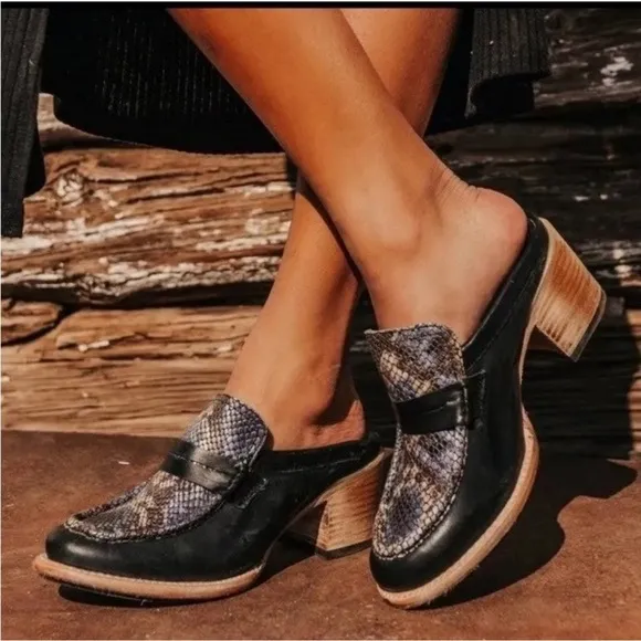 Freebird by Steven Shoes Collins Leather Mules 9