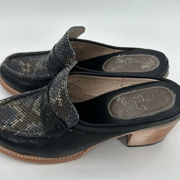 Freebird by Steven Shoes Collins Leather Mules 9